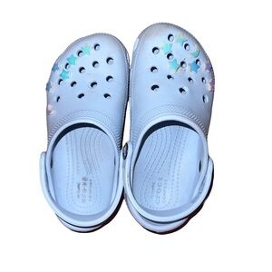CROCS Kids White Sandals with Star Details